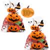 AnapoliZ Halloween Treat Bags | 100 pcs (6 x 9 Inch) |2.5 Mil Crystal Clear Cellophane Bags with Fun Scary Designs | Pumpkins, Witches Cello Bags | Halloween Party Decorations, Spooky Treat Bags view 4