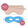 ASUTRA Silk Eye Pillow for Sleep, Light Pink - Filled w/Lavender Buds & Flax Seeds, Weighted Eye Mask, Meditation & Light Blocking Blindfold, Cooling Gel Mask Included view 3