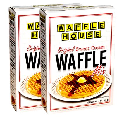 Waffle House Breakfast Waffle Mix 13 Oz Pack Of 2! Original Sweet Cream Waffle! Delicious And Tasty Waffles Right At Home! Restaurant Style Homemade Waffles!