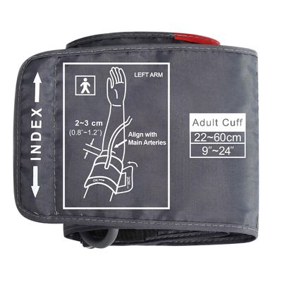 ELERA Extra Large Blood Pressure Cuff (9"-24" | 22-60cm) - XL Replacement BP Cuff for Big Arms, Compatible with Most BP Monitors, Adult Cuff Only - 6 Connectors