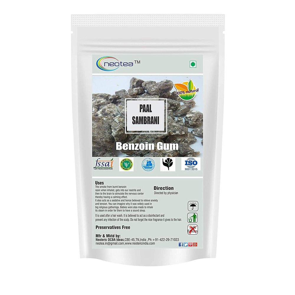 Astha Neotea Pure Gum Benzoin | Benzoin Resin | Paal Sambrani, 100gm
