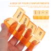 1pc Portable Compartment Travel Pill Organizer with Pu Storage Bag Weekly Medication Dispenser for Vitamins and view 4