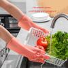 FUFU Gloves Rubber Gloves, Dishwashing Gloves, Kitchen Cleaning Gloves, 2 Pieces, Waterproof and Reusable (Size : L) view 2