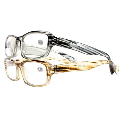 bestsight1936 Unisex Square Classic Computer Reading Glasses Eyeglasses (Set of 2 Colors, 2.00)