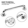 Stainless Steel Shower Grab Bar, 30cm/11.8 Inch, Curled Grip, Wall Mount, Non-Slip Safety Handle for Bathtubs and Showers view 4