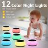 ColorsNoise Sound Machine and White Noise Machine with 30 Soothing Sounds with 12 Colors Baby Night Light with Memory Function (Black) view 2