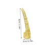Halloween Costumes 2Pcs Nail Tip Claw Rings Ancient Costume Fingertip Claw Nail Rings Decoration Golden Protectors for Halloween Cosplay Drama Show Decor view 2