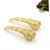 Halloween Costumes 2Pcs Nail Tip Claw Rings Ancient Costume Fingertip Claw Nail Rings Decoration Golden Protectors for Halloween Cosplay Drama Show Decor view 3