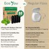 EcoYou Bamboo Charcoal Dental Floss | Mint & Candelilla Wax | Vegan & Biodegradable (4 Refills Pack) | Pfas Free view 4