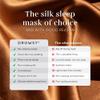 DROWSY Silk Sleep Mask - Face-Hugging, Padded Cocoon for Luxury Sleep in Total Darkness - 100% Pure Mulberry Silk (Tuscan Kiss) view 4