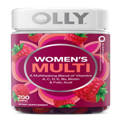OLLY Women's Multi Vitamin Gummies with Biotin, Blissful Berry (200 ct.)