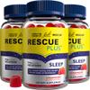 Bach RESCUE PLUS Melatonin Sleep Gummies, Natural Strawberry Flavor, Sleep Aid, Dietary Supplement, Vegan, Gluten-Free, No Artificial Flavors, Colors or Sweeteners, 3 Pack, 180 Count Total view 1