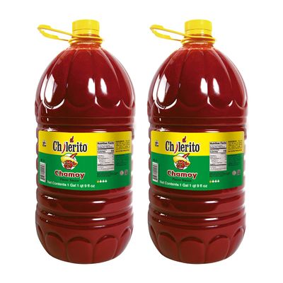 2 Pack EL CHILERITO Sauce Flavor Chamoy 5L/ 166.5 Fl. Oz - Mexican Foods - Excellent For Garnishing Fruits And Snacks - Mexican Flavor - To Share With Friends And Family - Kosher - Natural Ingredients - Chili - Chamoy