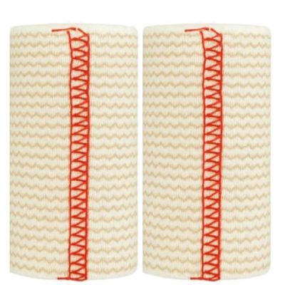 3-inch Premium Grade Elastic Bandage Wrap | Injuries, Sprains, Edema, Support, Compression | Reinforced Ends, Soft-Sturdy Fabric | Self Closures Both Sides | Non-Latex, Reuse | 2-pack | by Spa Slender