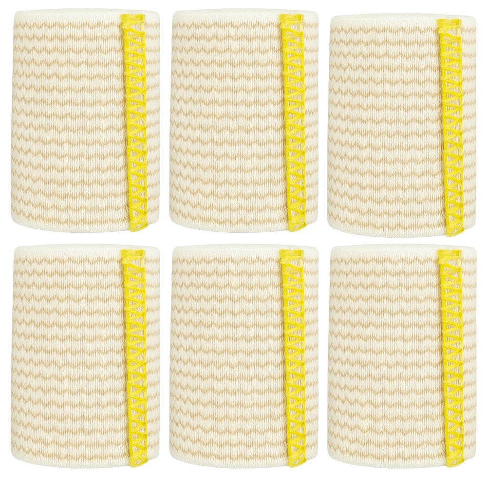 2-inch | Elastic Bandages by Spa Slender | Sports - Hook Loop Closure  Non-Latex - Compression - Injuries - Support | 6-Pack  up to 15 ft Stretched