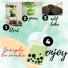 BUBBLE TEA SUPPLY At Home Green Tea Latte [40-45 drinks] Starter Bubble Tea Kit Gift Set Bubble Tea Boba Instant Boba Milk Tea Tapioca Bubble Tea Bubble Tea Starter Kit Tapioca Balls Boba Tea Powder Variety Bubble Tea Kit Boba for Bobas Drinks view 4
