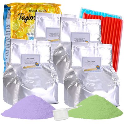 BUBBLE TEA SUPPLY Party Kit Taro and Honeydew Starter Bubble Tea Kit Gift Set Bubble Tea Boba Instant Boba Milk Tea Tapioca Bubble Tea Bubble Tea Starter Kit Tapioca Balls Boba Tea Powder Variety Bubble Tea Kit Boba for Bobas Drinks