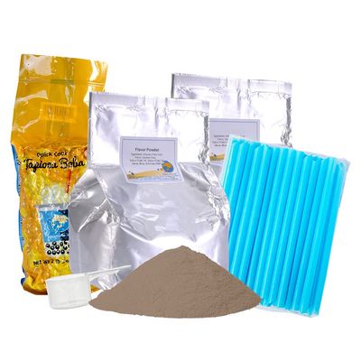 BUBBLE TEA SUPPLY At Home Black Milk Tea [40-45 drinks] Starter Bubble Tea Kit Gift Set Bubble Tea Boba Instant Boba Milk Tea Tapioca Bubble Tea Bubble Tea Starter Kit Tapioca Balls Boba Tea Powder Variety Bubble Tea Kit Boba for Bobas Drinks