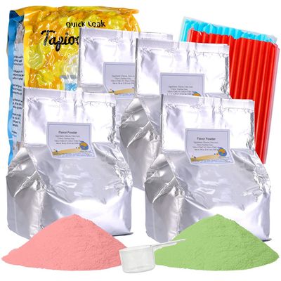 BUBBLE TEA SUPPLY Party Kit Strawberry and Honeydew Starter Bubble Tea Kit Gift Set Bubble Tea Boba Instant Boba Milk Tea Tapioca Bubble Tea Bubble Tea Starter Kit Tapioca Balls Boba Tea Powder Variety Bubble Tea Kit Boba for Bobas Drinks