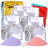 BUBBLE TEA SUPPLY Party Kit Strawberry and Taro Starter Bubble Tea Kit Gift Set Bubble Tea Boba Instant Boba Milk Tea Tapioca Bubble Tea Bubble Tea Starter Kit Tapioca Balls Boba Tea Powder Variety Bubble Tea Kit Boba for Bobas Drinks view 1