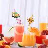 24 Reusable Construction Plastic Straws Excavator Bulldozer Blender Truck for Construction Theme Birthday Party Supplies Gift Favors with 2 Cleaning Brushes view 4