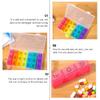 1pc 21 Pill Box Travel Pill Case Pill Sorter Dispenser Container Portable Pill Container Travel Medicine Container First Aid Travel Medication Pill Accessory Suitcase Daily Use Pp view 4