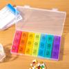 1pc 21 Pill Box Pill Accessory Medicine Holder Sealed Grids Case Storage Container Holder Medicine Organizer view 2