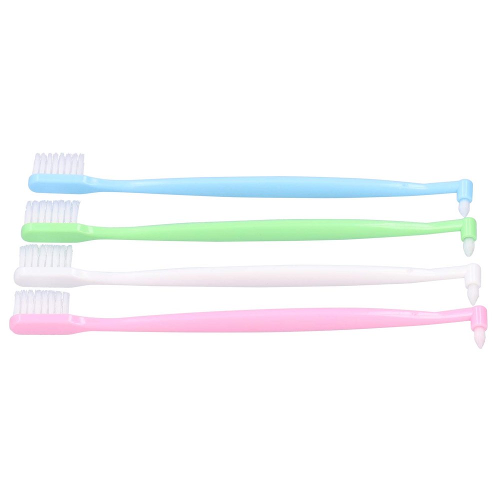 ANGGREK 4PCS Toothbrush,Toothbrush DoubleEnded Interspace Toothbrush Soft Bristle Interspace Toothbrush for Braces Teeth Cleaning