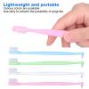 ANGGREK 4PCS Toothbrush,Toothbrush DoubleEnded Interspace Toothbrush Soft Bristle Interspace Toothbrush for Braces Teeth Cleaning view 3