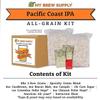 My Brew Supply Pacific Coast IPA Brewing Kit | 2-Row Pale Ale Malt | CaraBrown, Biscuit, & Carapils Grain | Columbus & Chinook Hops | American Ale Yeast | 5 Gallon Advanced All Grain Home Brewing view 4