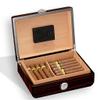 Humidors Cedar Wood Portable Cigar Small Cigar Box can Hold 30 Cigars with Hygrometer and humidifier view 4