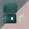 Hot Water Bottle with Fluffy Cover -3 in 1 Soft Premium Faux Fur Cover - Hot Water Bag for Cosy Nights, Pain Relief,Waist Back, Neck and Shoulders  (Color : Green, Size : Hand Warmers) view 1