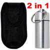 2 in1 Canvas Pouch with Rotating Belt Clip + Aluminum Alloy Waterproof Pill Case. The Best 2-in-1, More Convenient and Safer to Carry, for Emergency Aspirin & Nitroglycerin, etc. (BS-Medium) view 3