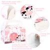 umoni Cow Party Favor Treat Boxes 12 Pack Pink Cow Gift Goodie Boxes for Girls Birthday, Farm Animal Theme, Barnyard Party Supplies view 2
