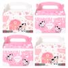 umoni Cow Party Favor Treat Boxes 12 Pack Pink Cow Gift Goodie Boxes for Girls Birthday, Farm Animal Theme, Barnyard Party Supplies view 4