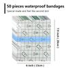 Transparent Waterproof Bandage 50 Pieces | 6 in x 8 in |-Clear Skin Protection Tape,Second Skin Bandage,Dressing TapeWound Water Resistant view 2