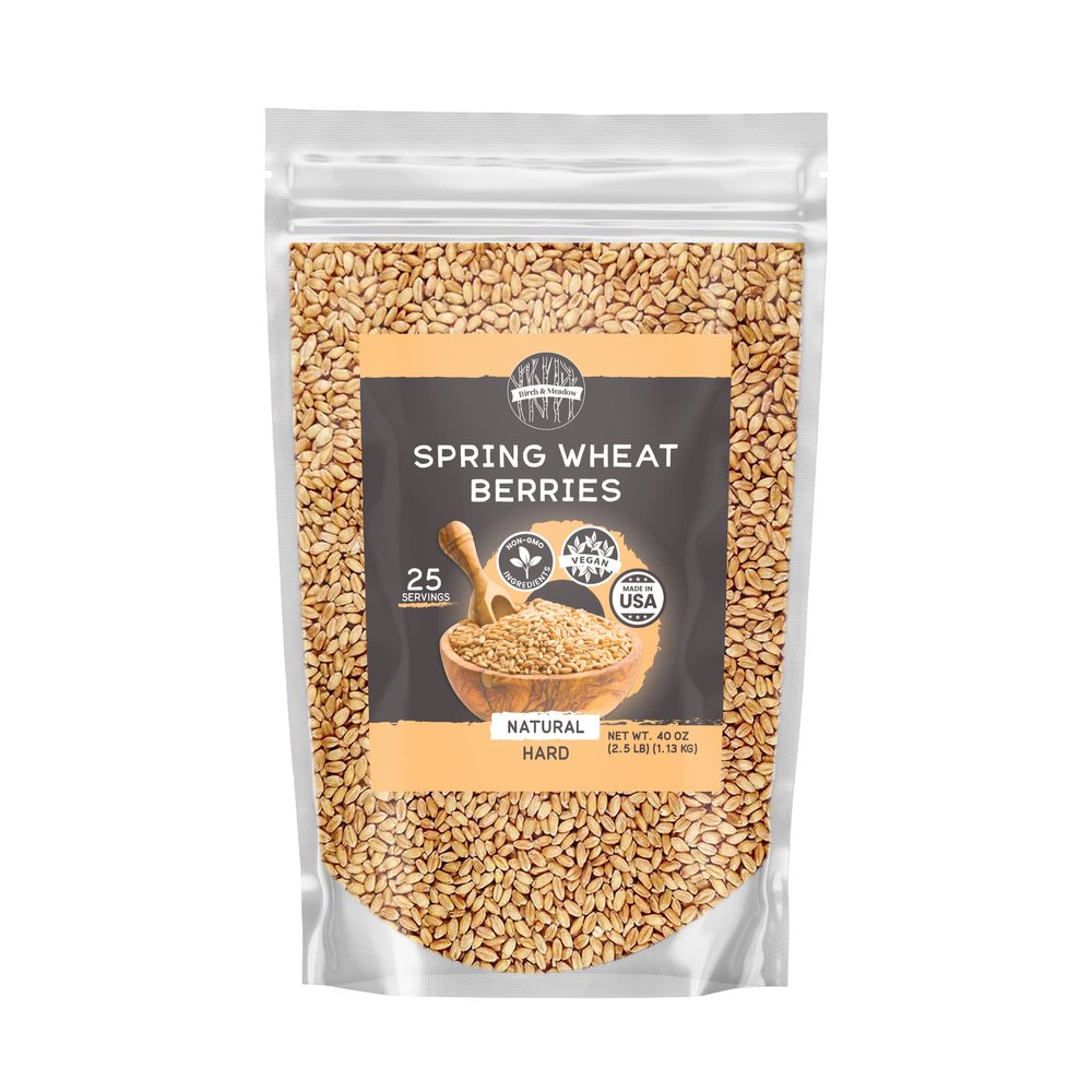 Birch & Meadow 2.5 lb of Spring Red Wheat Berries, Salads, Vegetable Dishes