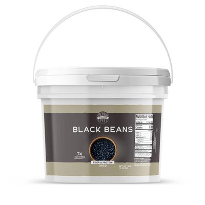 Birch & Meadow 1 Gallon of Black Beans, Non-GMO, Protein & Fiber (128 Ounce)