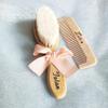 Custom Name Baby Bathing Comb Baby Care Hair Brush Pure Natural Wool Wood Comb Newborn Massager Baby Shower and Registry Gift (Standard, 03) view 3