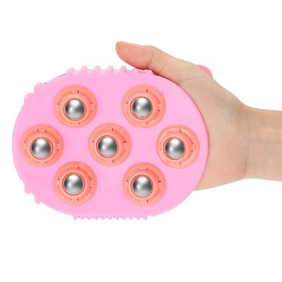 Massage Glove, Pink Body Cellulite Massage Glove, Portable 360 Degree for Relief Muscle Pain Full Body Care