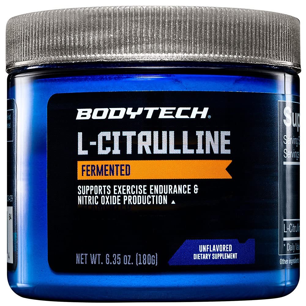 BODYTECH Fermented L-Citrulline 3000mg - Supports Exercise Endurance, Nitric Oxide Production & Blood Flow (6.35 oz)