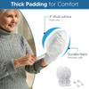 Medical Double Security Mitts - One Size Fits All Hand Restraint Gloves for Elderly & Medical Procedures -Made With Extra Padding for Comfort & Protection - Includes Bed Restraints - 2 Gloves view 2
