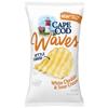 Cape Cod Waves Kettle Cooked Potato Chips, Satisfying All Natural- Great For Dipping (White Cheddar & Sour Cream, 3 Bags) view 1
