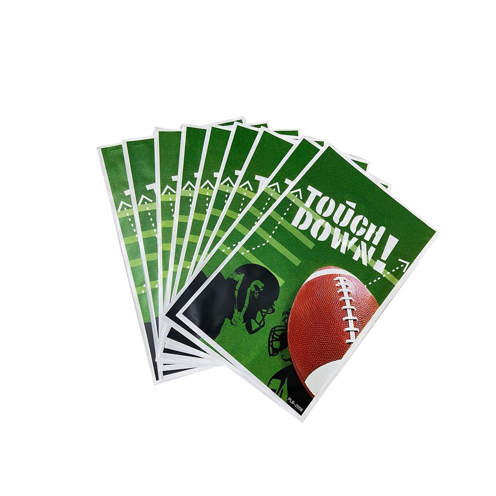 30PCS Football Candy Favor Bags Rugby Sports Goodie Gift Treat Bags for Rugby Football Themed Party Ideas Boys Kids Decoration Supplies