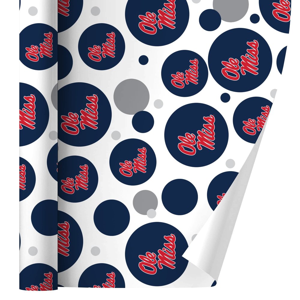 GRAPHICS & MORE University of Mississippi Primary Logo Gift Wrap Wrapping Paper Roll