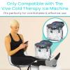 Vive Cold Therapy Machine Replacement Pads for Ankle - Flexible Ergonomic Reusable Padding for Ice Cold Therapy - Pain Relief System - Ankle Adjustable Device Accessory to Reduce Swelling (Pads Only) view 2