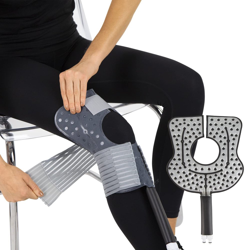 Vive Cold Therapy Machine Replacement Pads for Knee - Flexible Ergonomic Reusable Padding for Ice Cold Therapy - Pain Relief System - Knee Adjustable Device Accessory to Reduce Swelling (Pads Only)