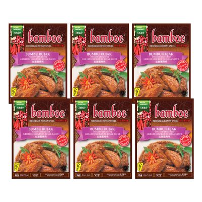 Bamboe - Bumbu Rujak Seasoning/Grilled Chicken in Rujak Sauce - 6 x 1.6 oz