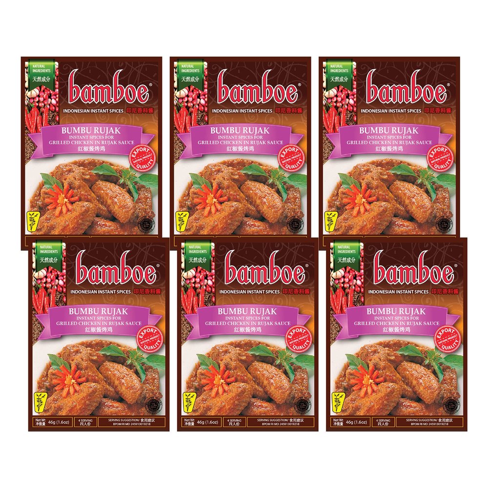 Bamboe - Bumbu Rujak Seasoning/Grilled Chicken in Rujak Sauce - 6 x 1.6 oz