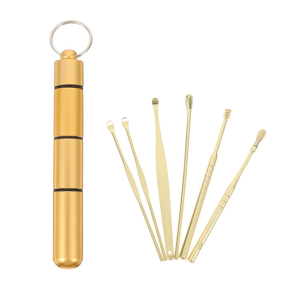 Healifty 1 Set Ear Tool Ear Cleaner Kit Cleaning Tools for Ear Stainless Steel Ear Spoons Ear Wax Tools Ear Wax Removal Kit Ear Wax Cleaning Kit Ear Picks for Home